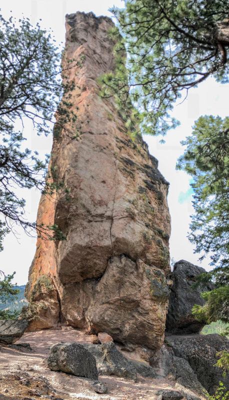 Steins Pillar rising above the trees